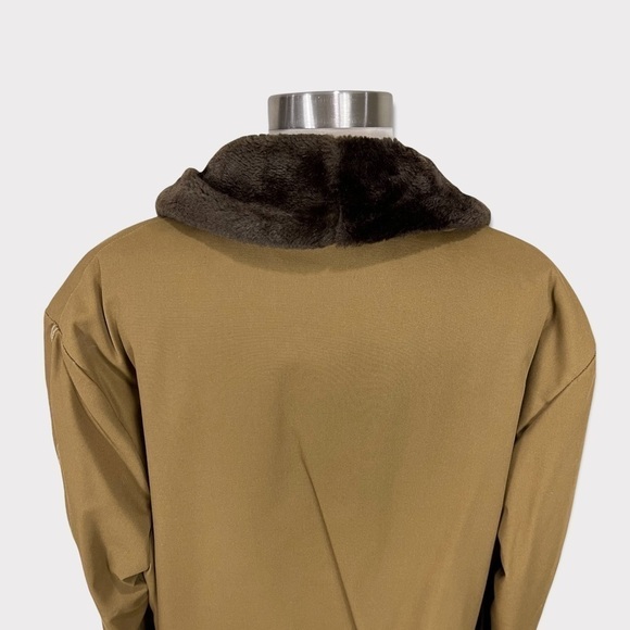 GRAIS Sportwear Vintage 70’s Brown Faux Fur Lined Western Rancher Coat 46L - Picture 7 of 13